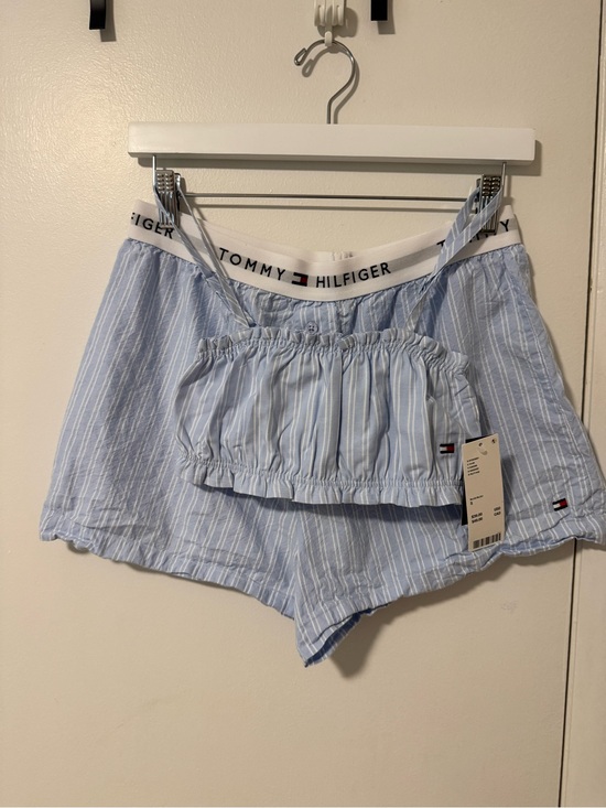 Tommy Hilfiger Pants - Tommy Hilfiger Light ar FF Blue Striped Lounge Set